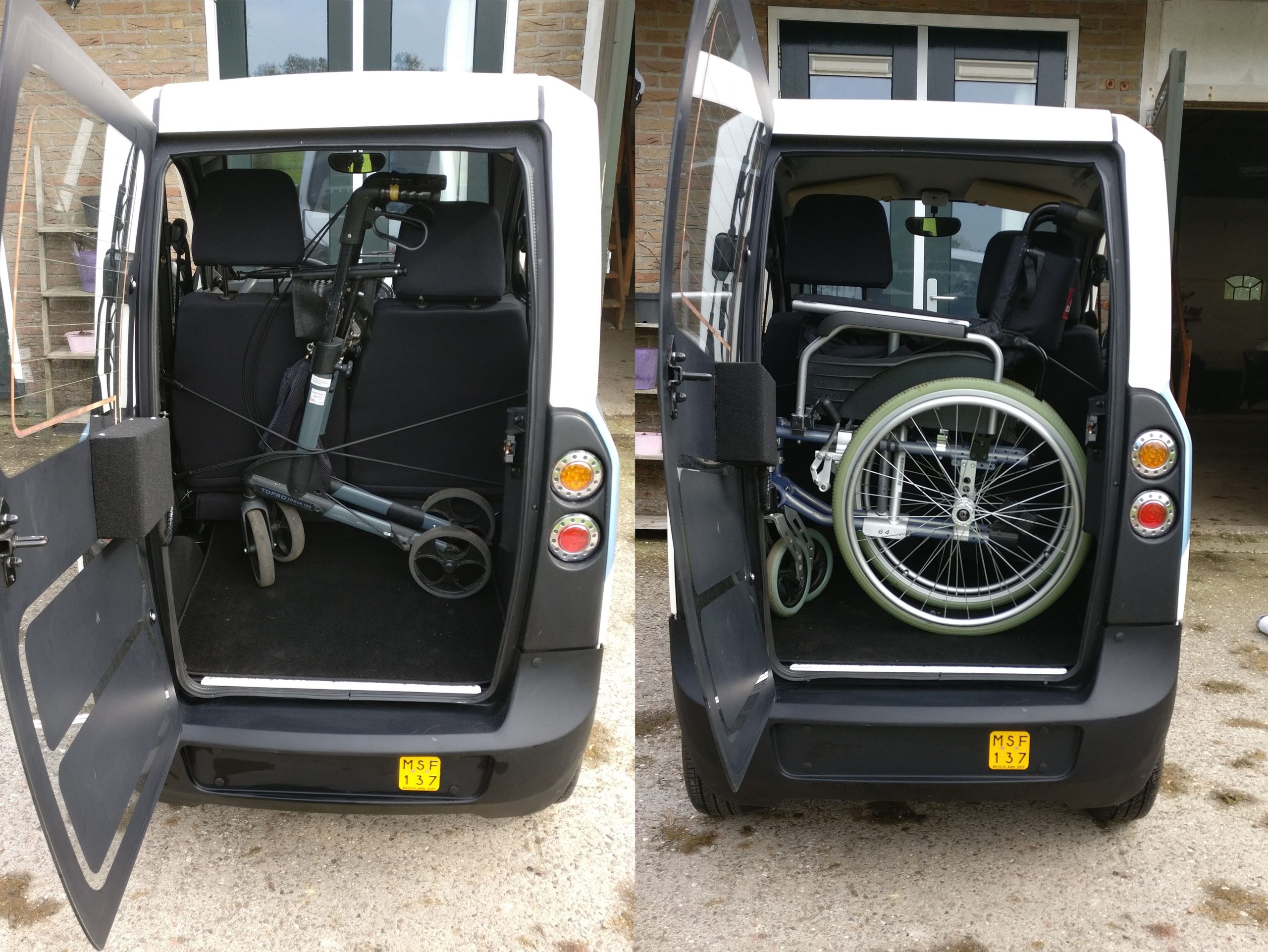 Ruimte voor rollator of rolstoel